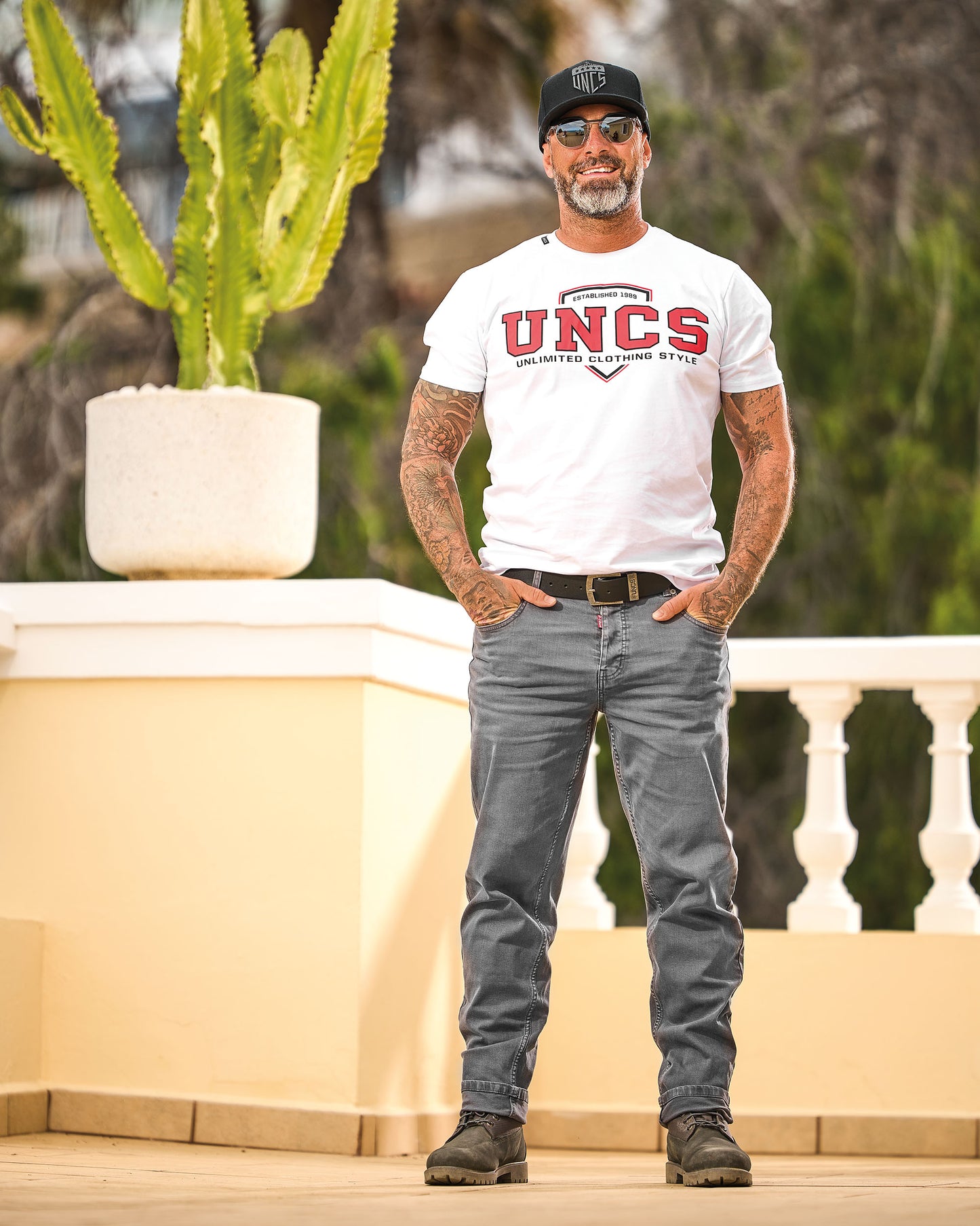UNCS TEAM II Men's T-Shirt WHITE