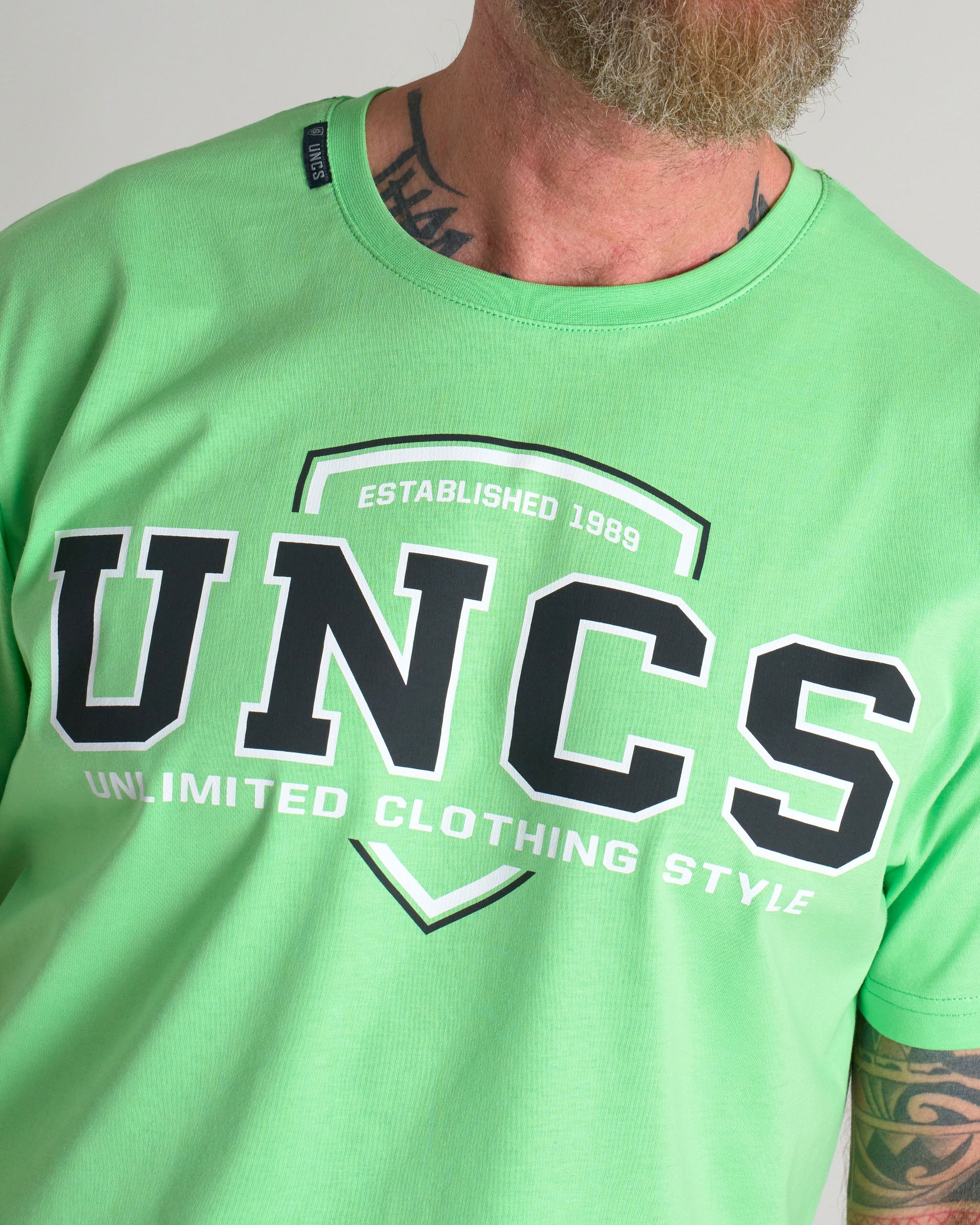UNCS TEAM II Men's T-Shirt GREEN NEON