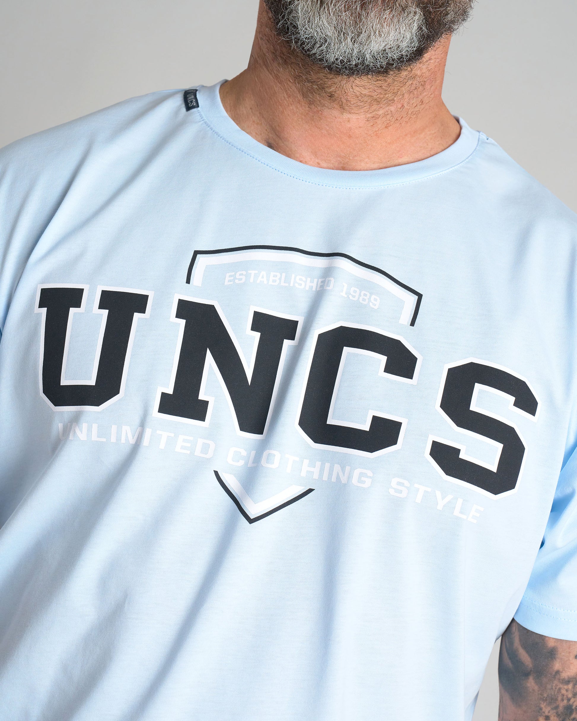 UNCS TEAM II Men's T-Shirt BLUE NEON