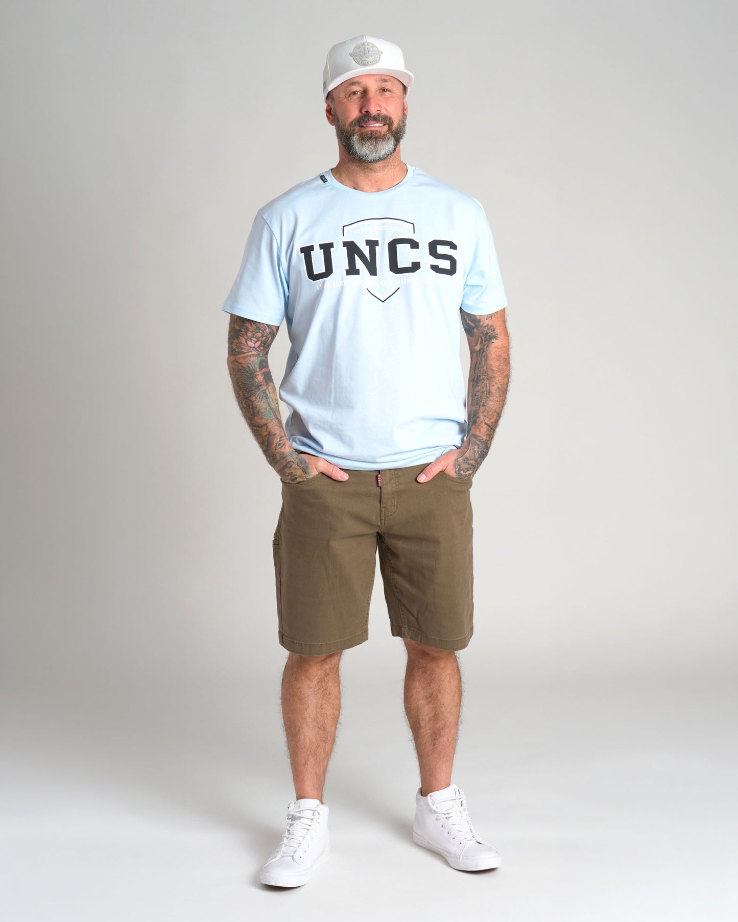 UNCS TEAM II Men's T-Shirt BLUE NEON