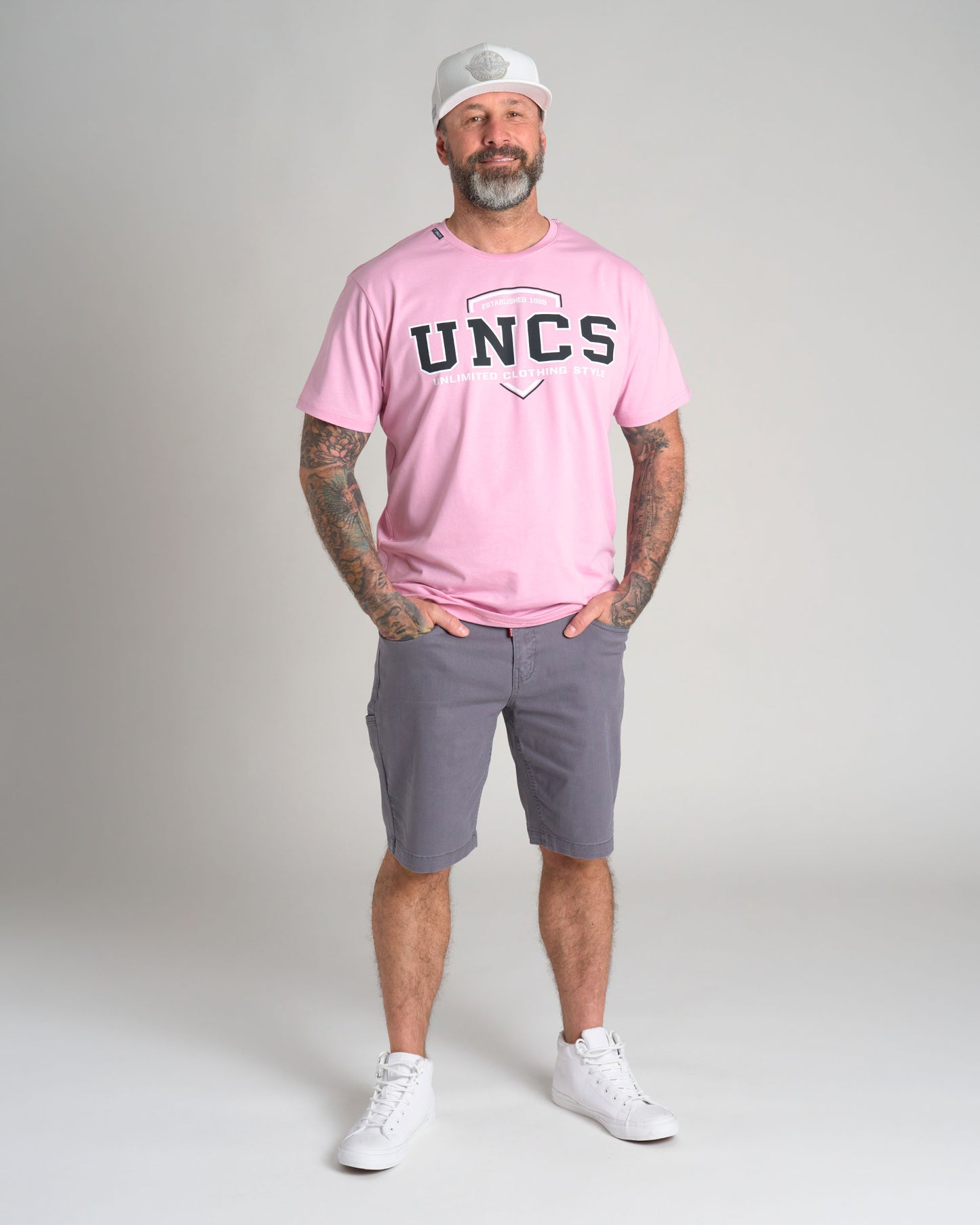 UNCS TEAM II Men's T-Shirt PINK
