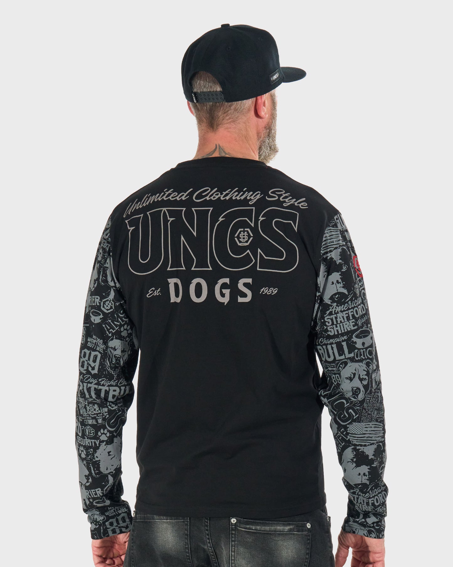 COMICS LS Men's T-Shirt BLACK