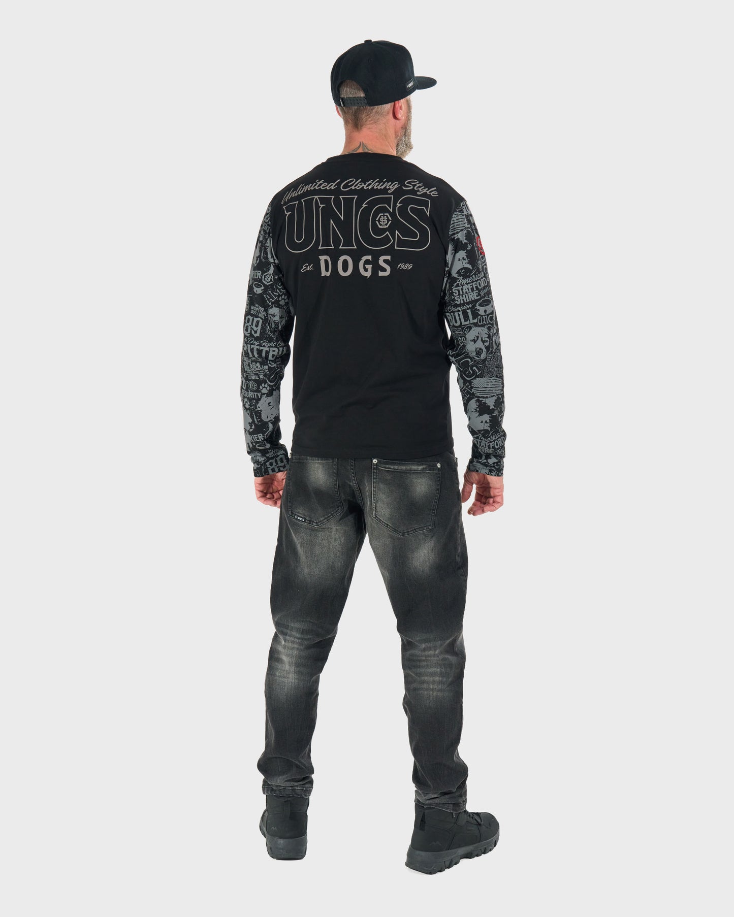 COMICS LS Men's T-Shirt BLACK