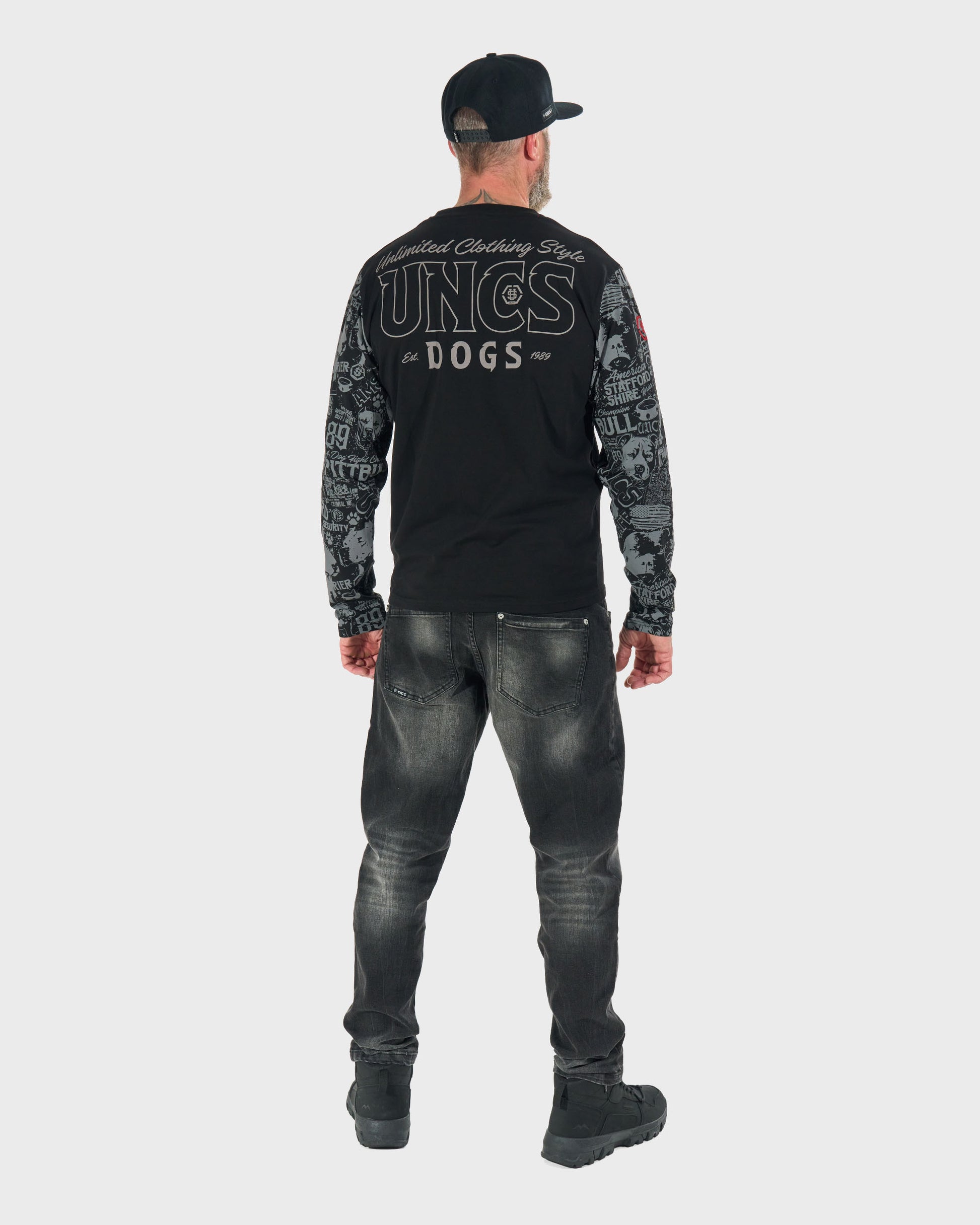 COMICS LS Men's T-Shirt BLACK