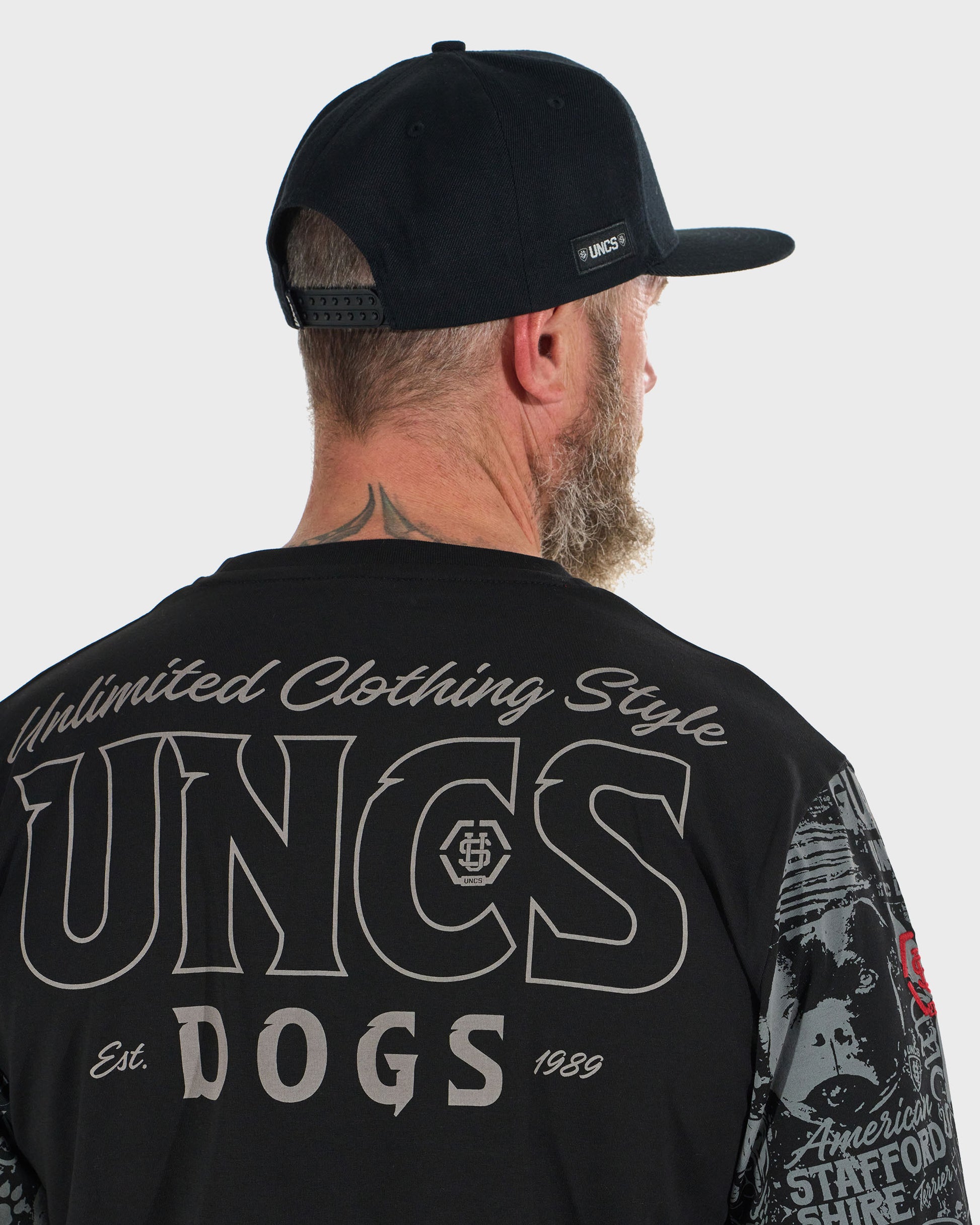 COMICS LS Men's T-Shirt BLACK