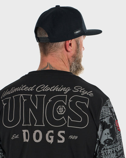 COMICS LS Men's T-Shirt BLACK