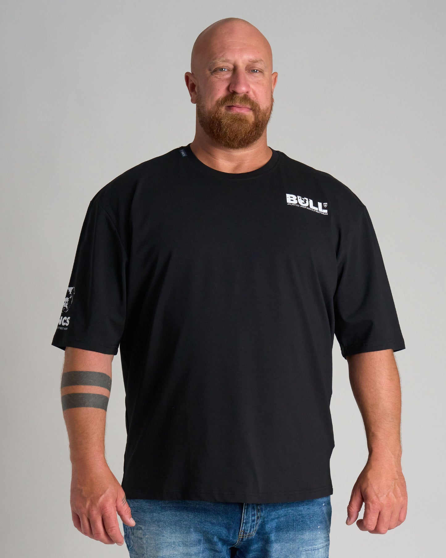 BULL III Men's T-Shirt BLACK/WHITE