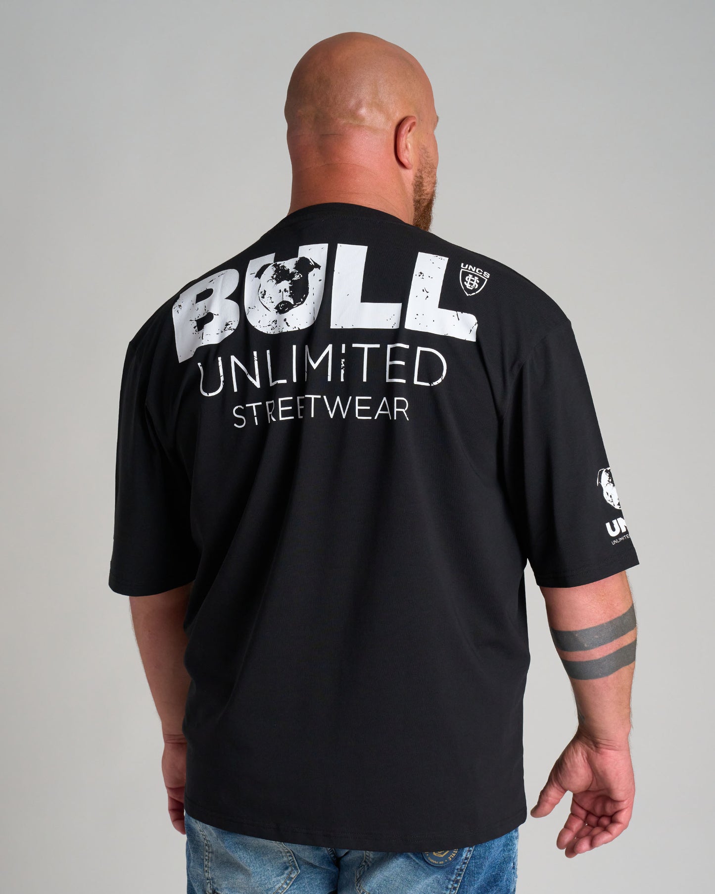 BULL III Men's T-Shirt BLACK/WHITE