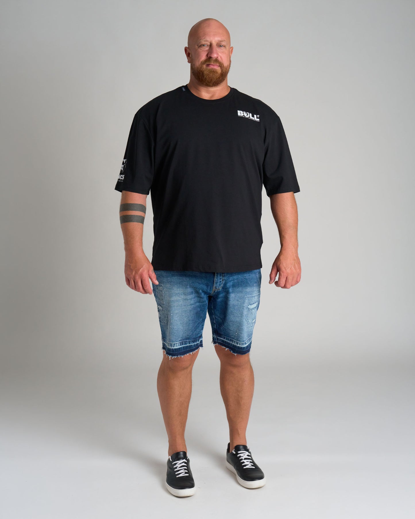 BULL III Men's T-Shirt BLACK/WHITE