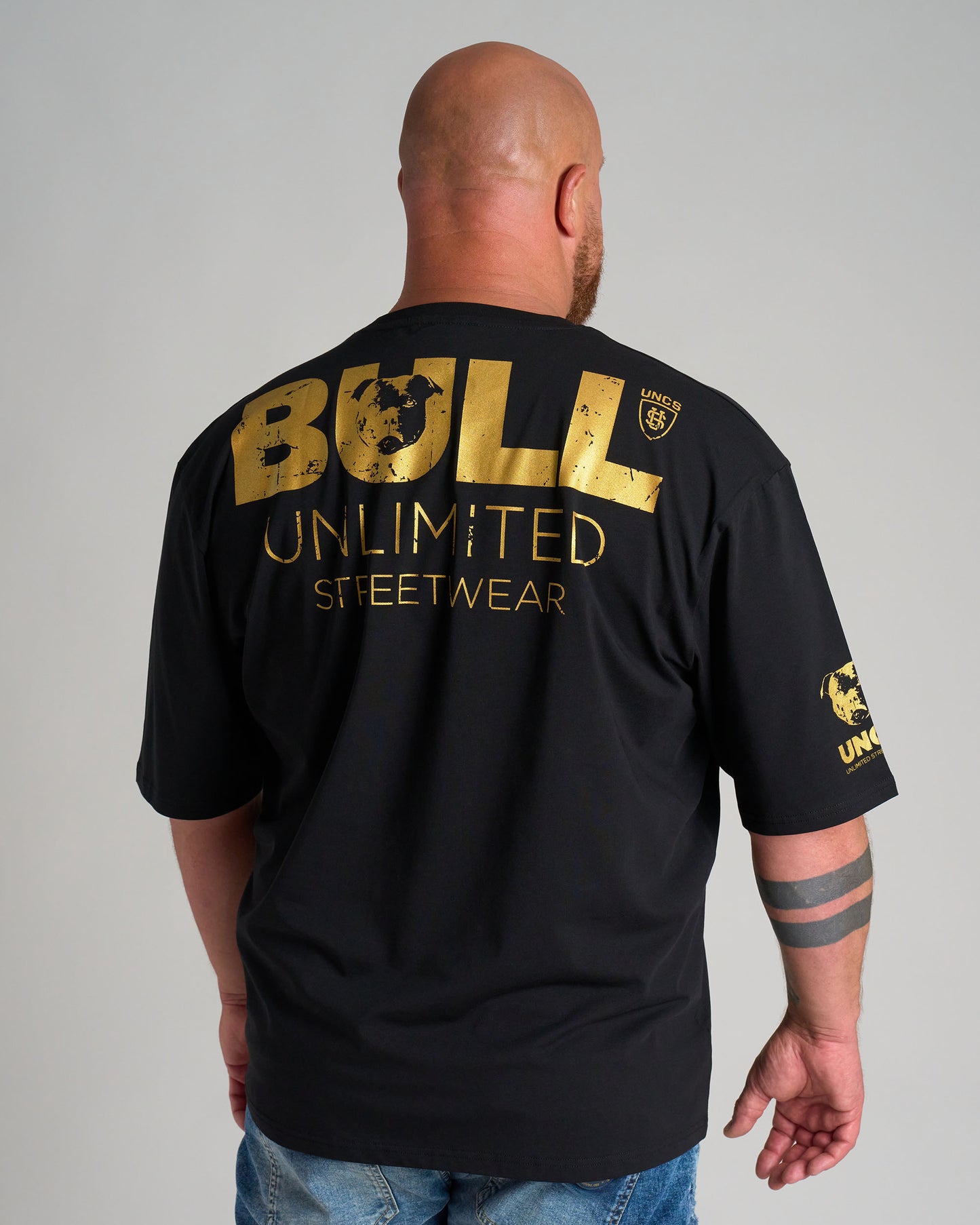 BULL III Men's T-Shirt BLACK/GOLD