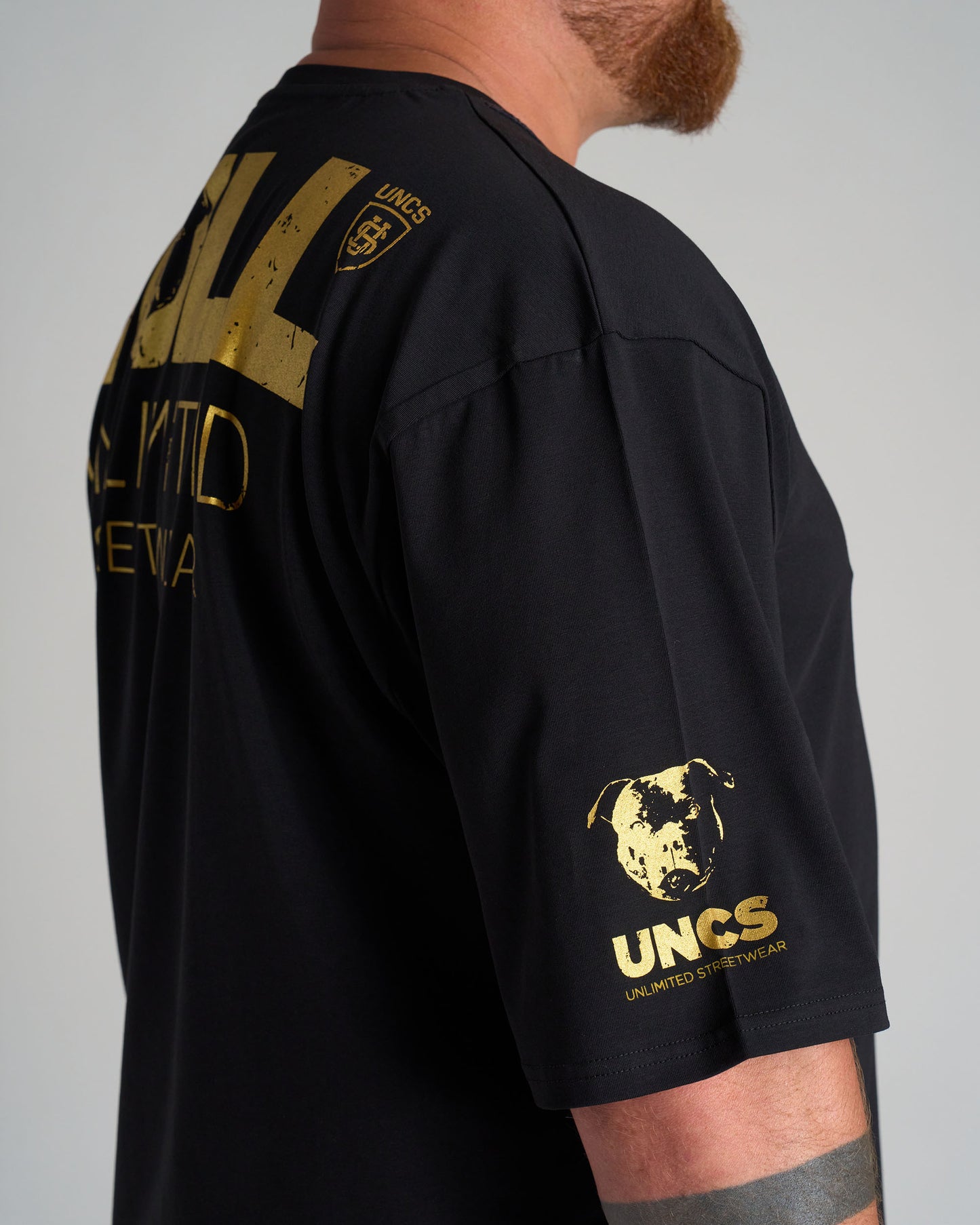 BULL III Men's T-Shirt BLACK/GOLD