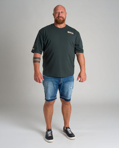BULL III Men's T-Shirt KHAKI/WHITE