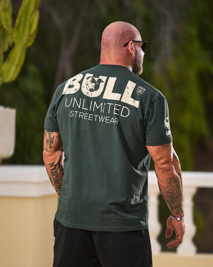 BULL III Men's T-Shirt KHAKI/WHITE