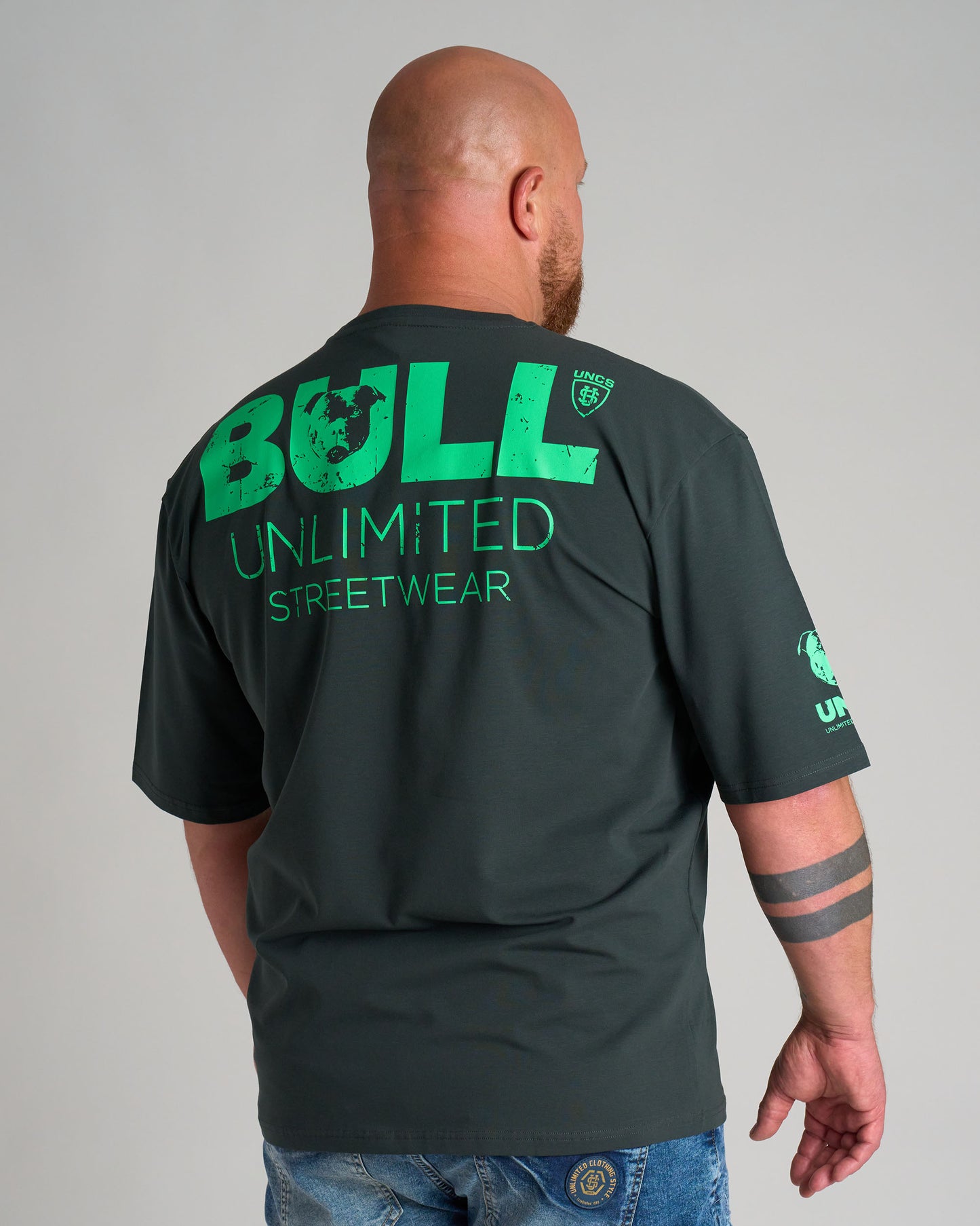 BULL III Men's T-Shirt KHAKI/GREEN