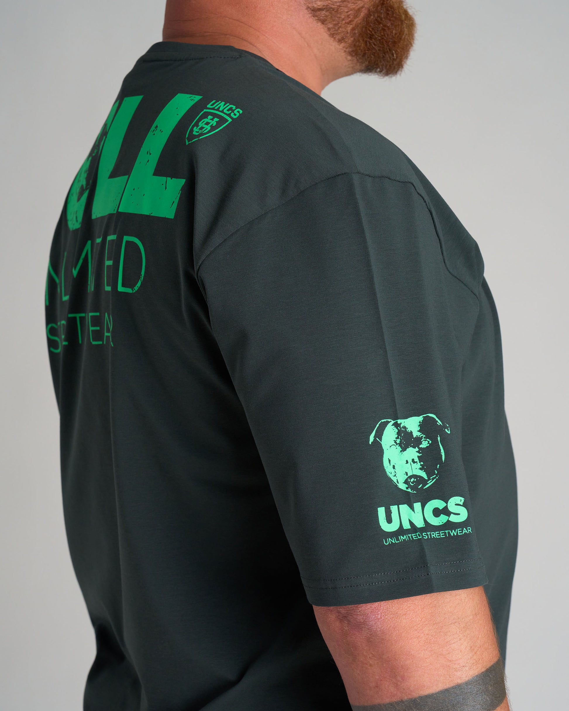BULL III Men's T-Shirt KHAKI/GREEN
