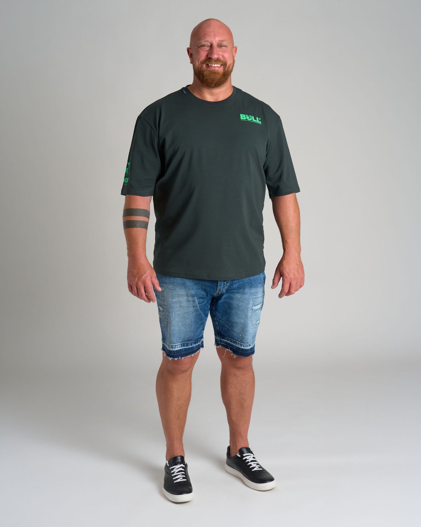 BULL III Men's T-Shirt KHAKI/GREEN