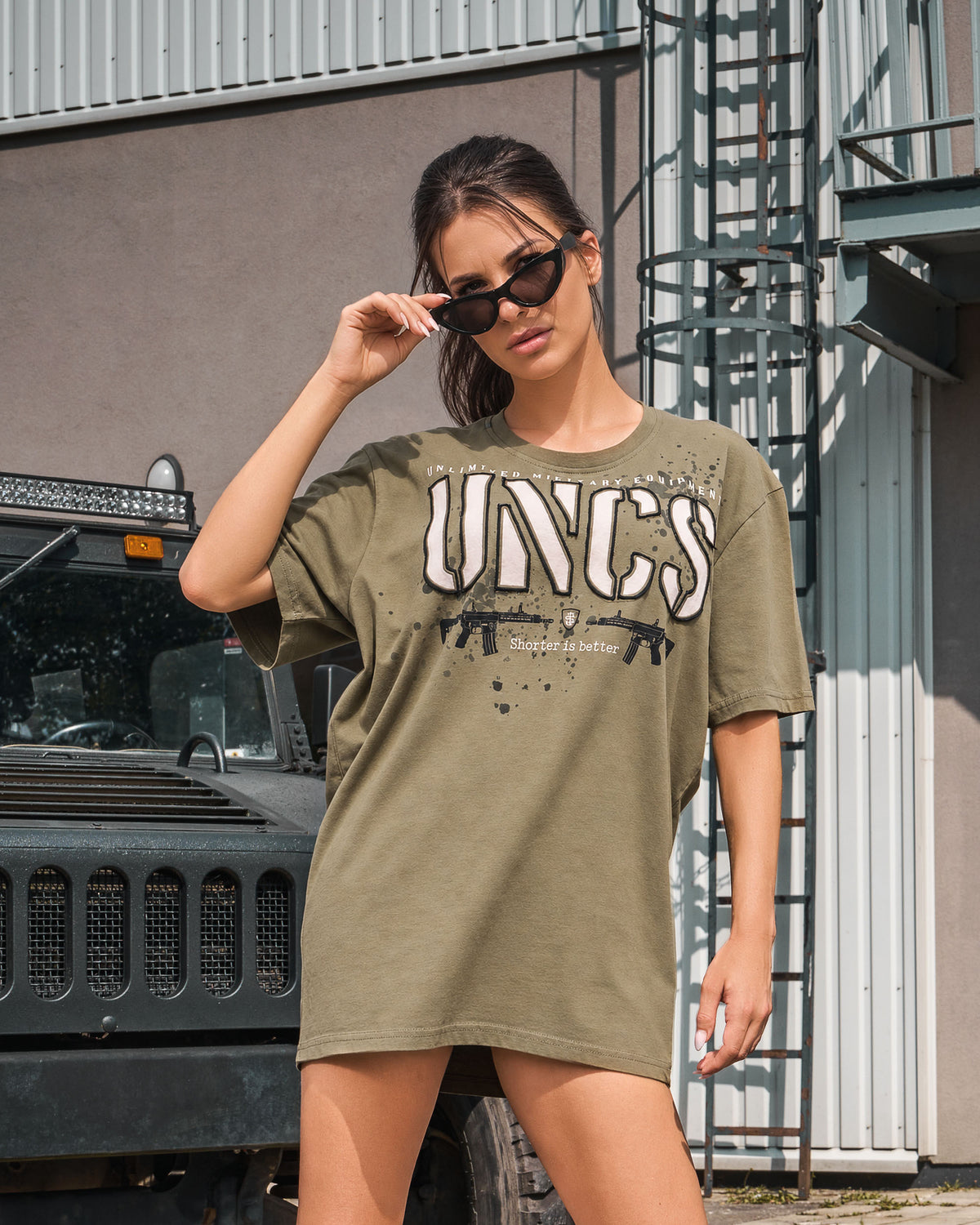 GUNS Men's T-Shirt KHAKI