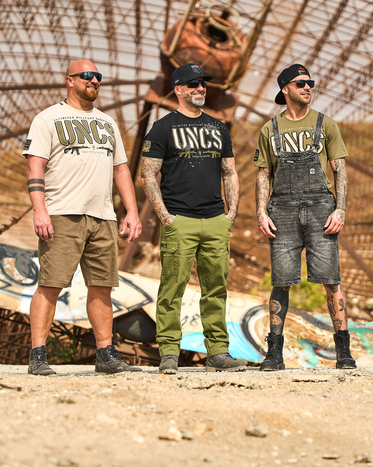 GUNS Men's T-Shirt KHAKI