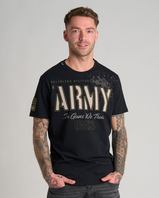 GUNS II Men's T-Shirt BLACK