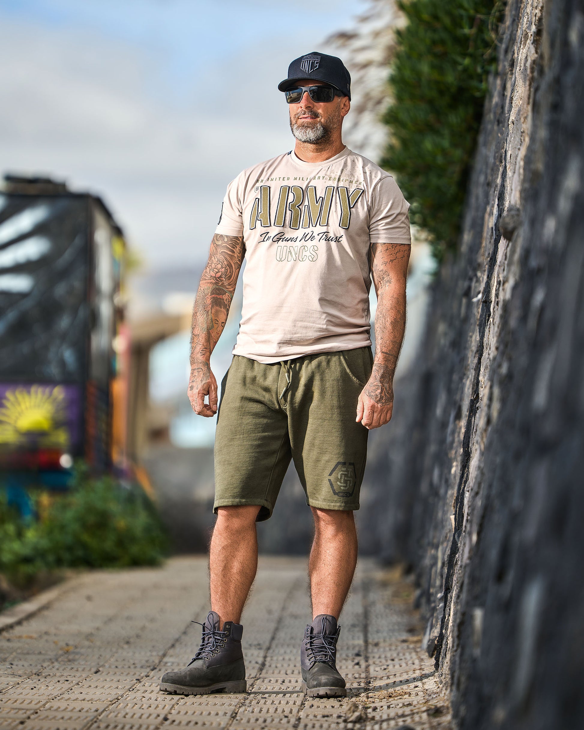 GUNS II Men's T-Shirt SAND
