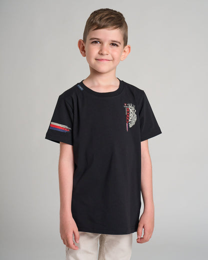 CZECH REPUBLIC Children's T-Shirt BLACK