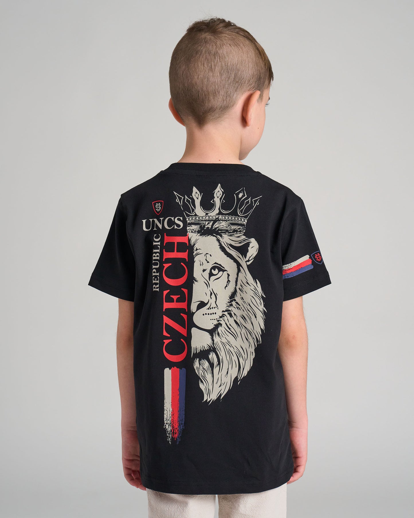 CZECH REPUBLIC Children's T-Shirt BLACK
