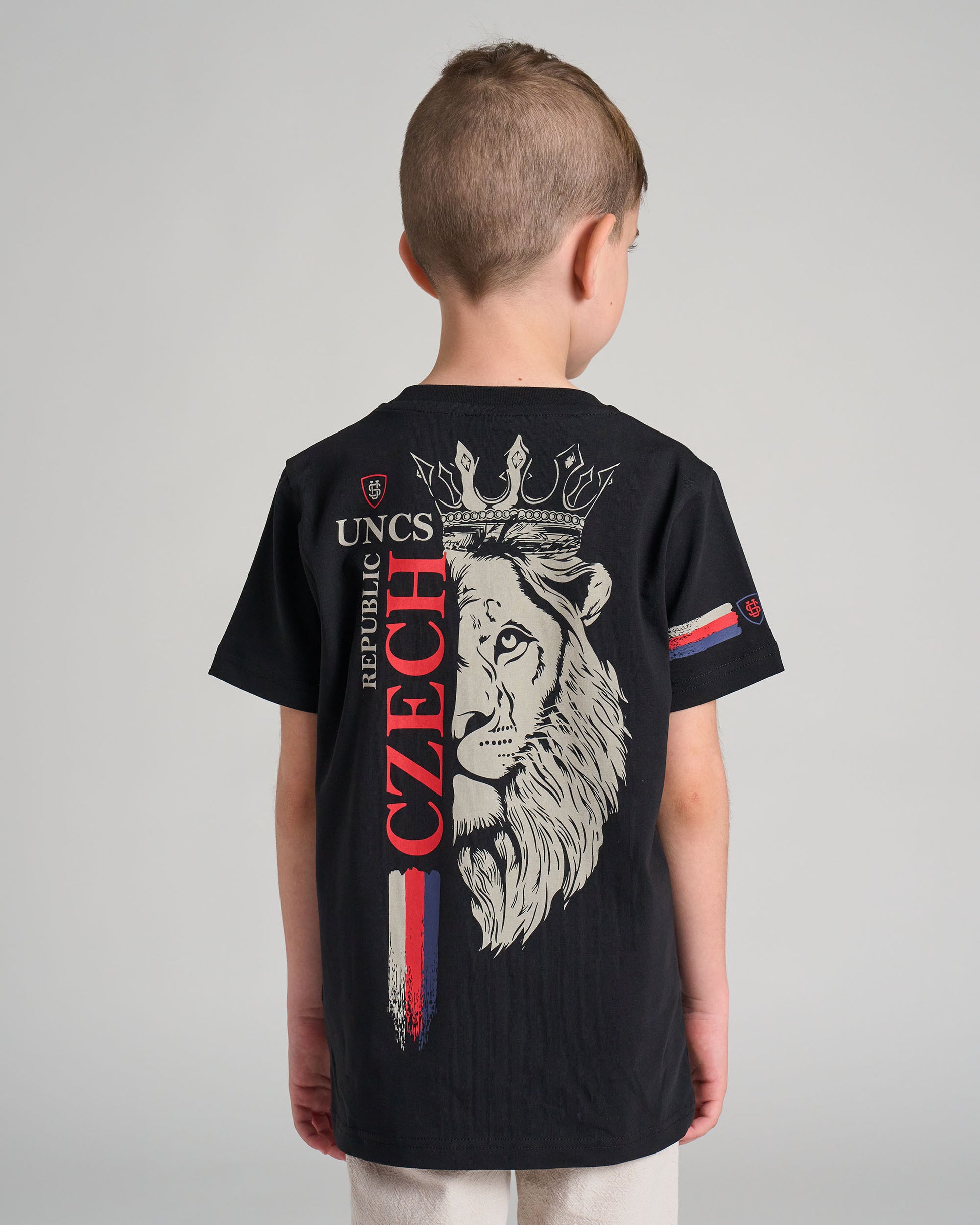 CZECH REPUBLIC Children's T-Shirt BLACK