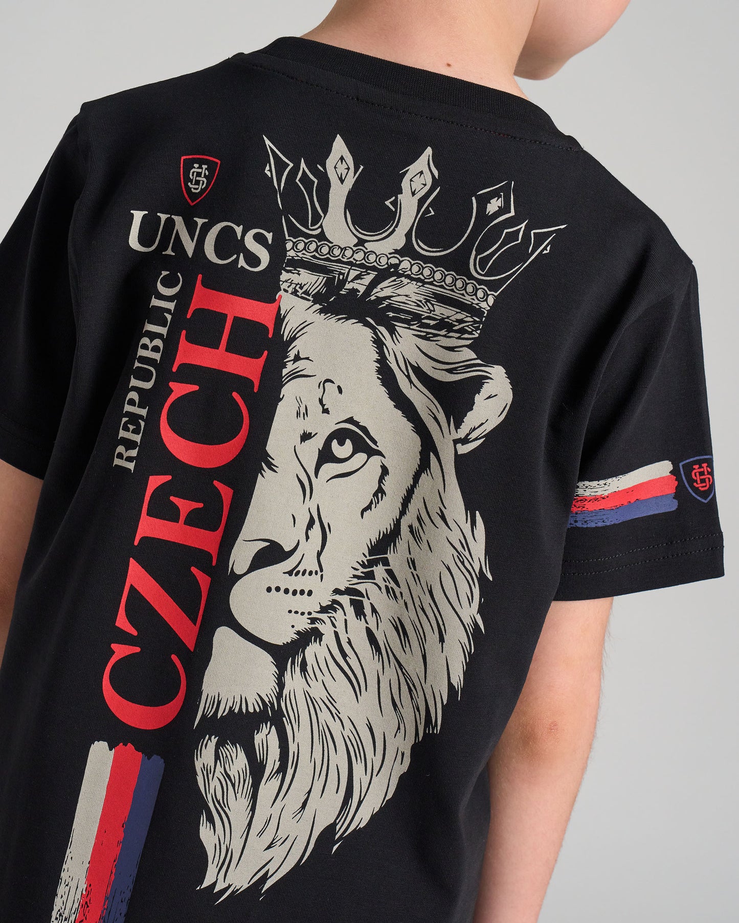 CZECH REPUBLIC Children's T-Shirt BLACK