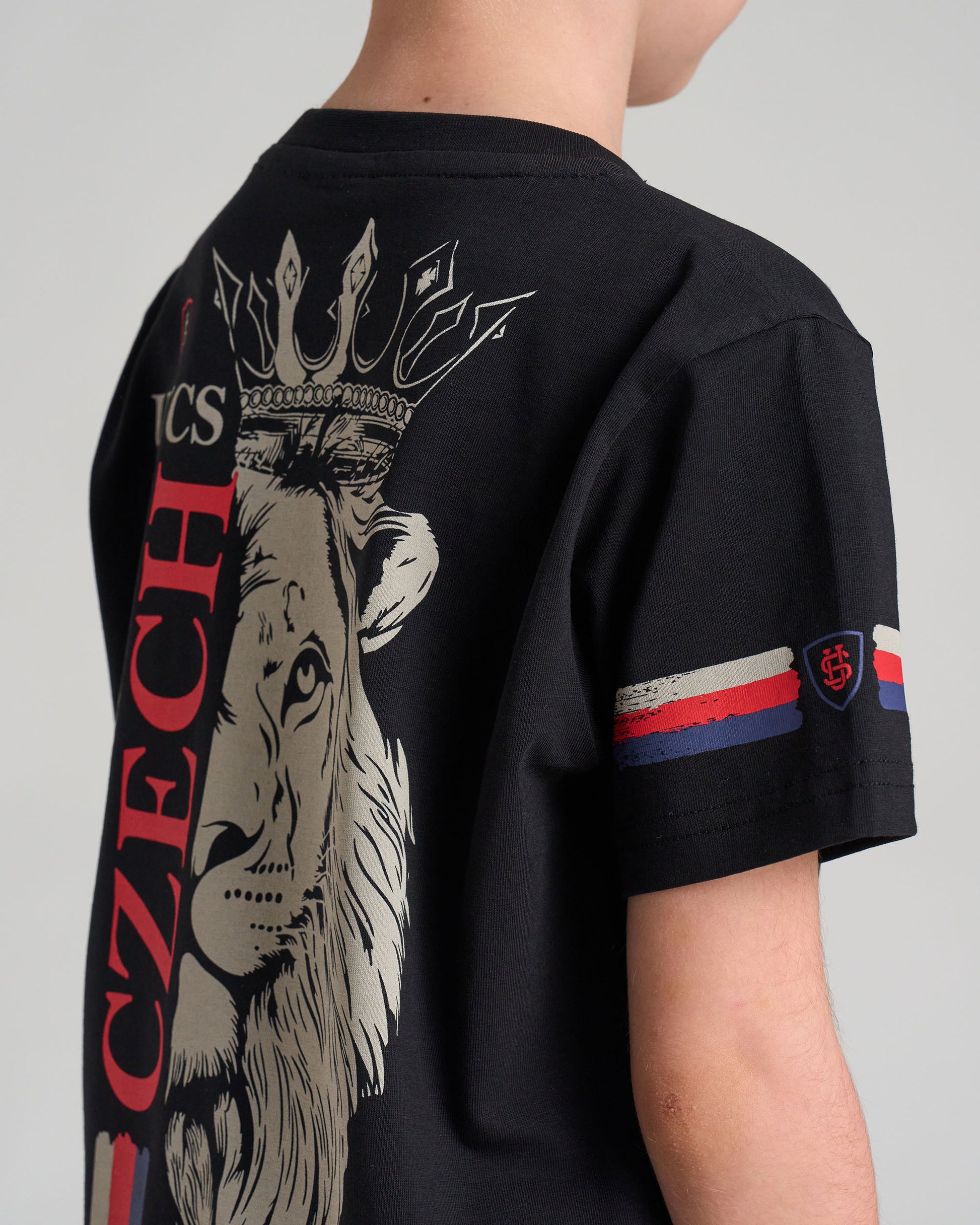 CZECH REPUBLIC Children's T-Shirt BLACK