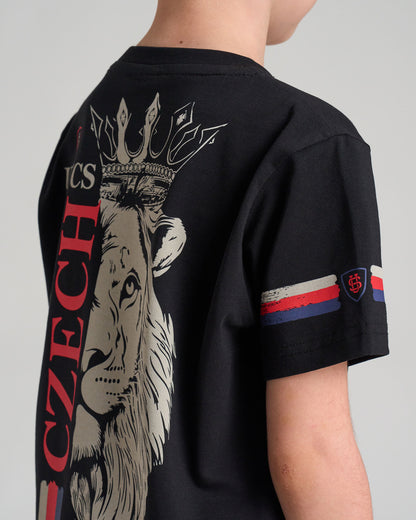 CZECH REPUBLIC Children's T-Shirt BLACK