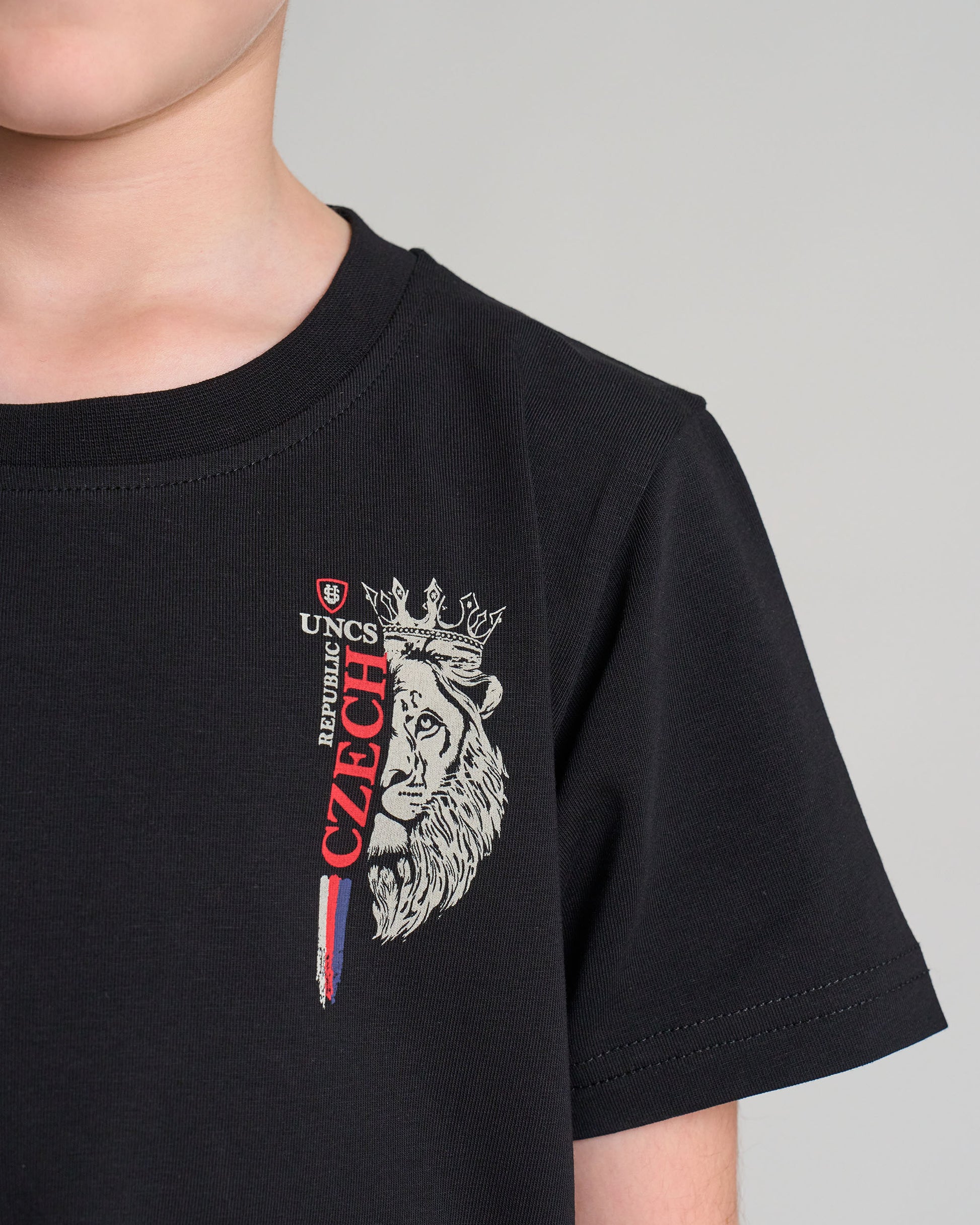 CZECH REPUBLIC Children's T-Shirt BLACK