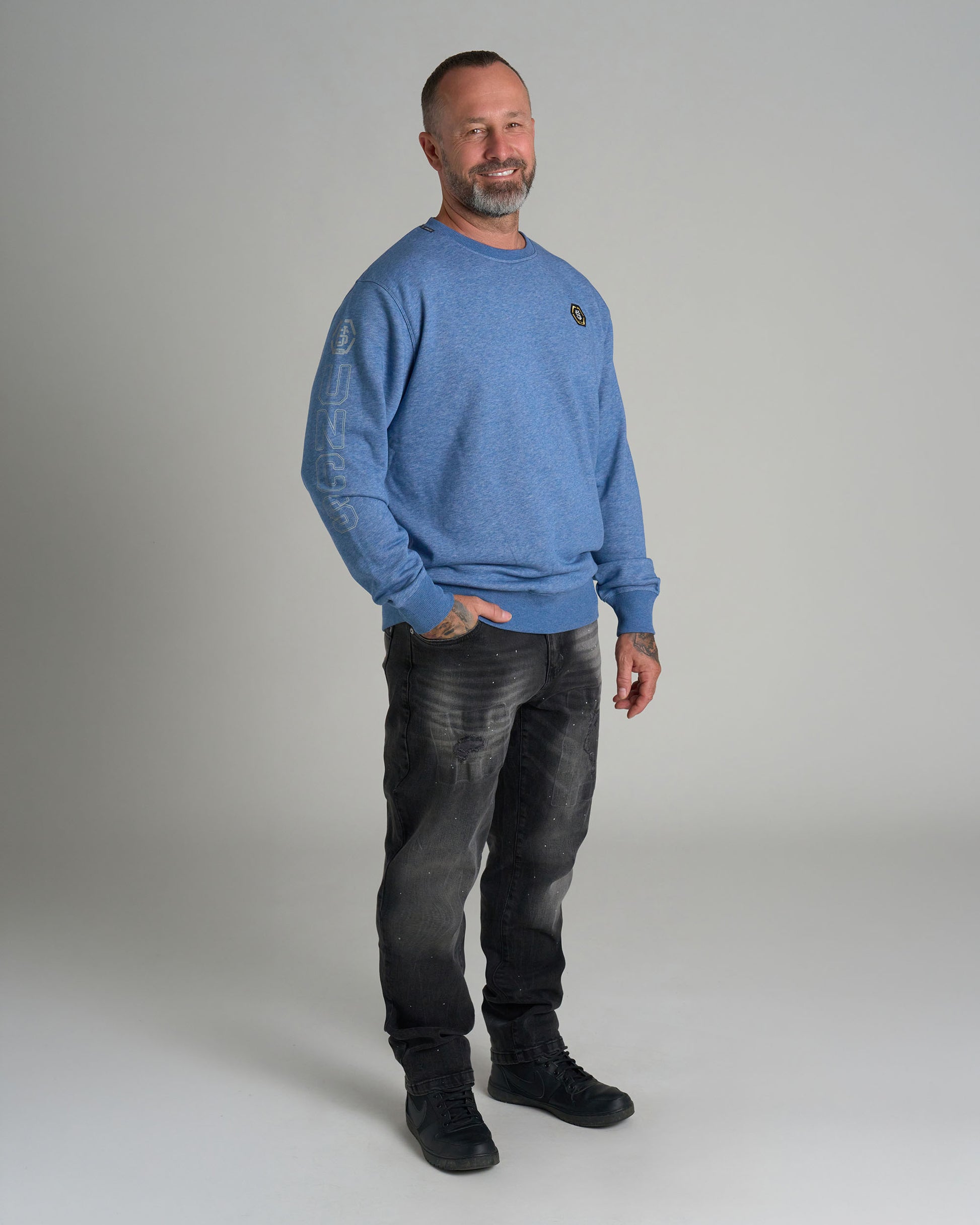 CAINE III Men's Sweatshirt BLUE