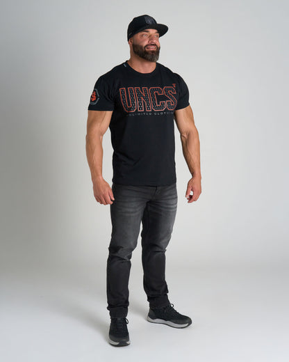 TAYLOR Men's T-Shirt BLACK/ORANGE