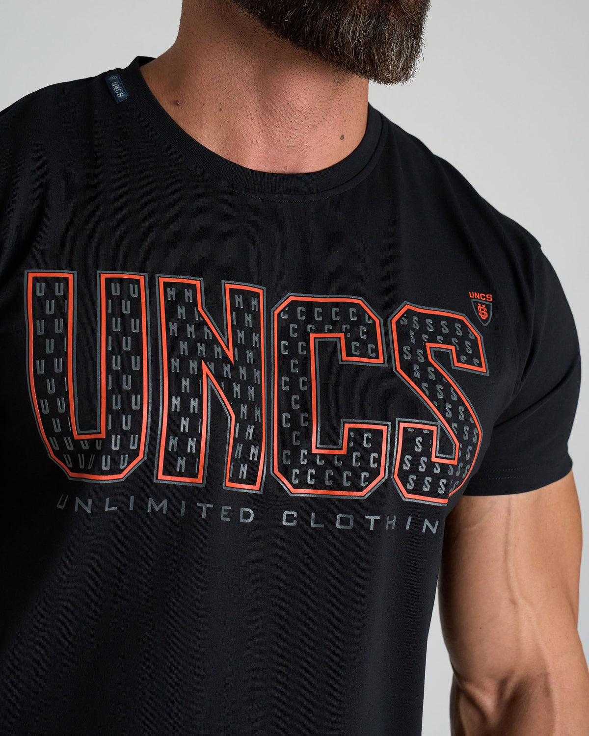 TAYLOR Men's T-Shirt BLACK/ORANGE