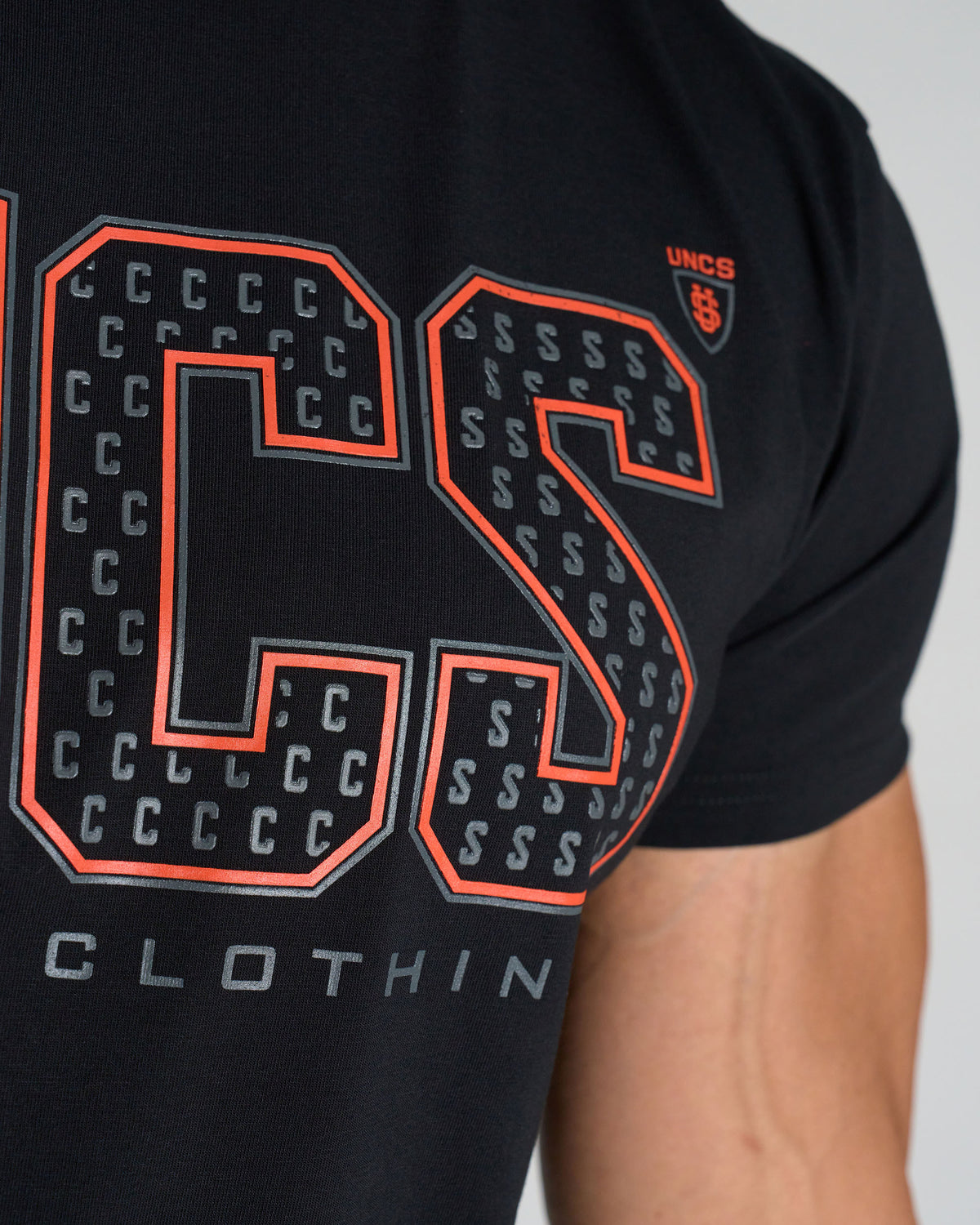 TAYLOR Men's T-Shirt BLACK/ORANGE