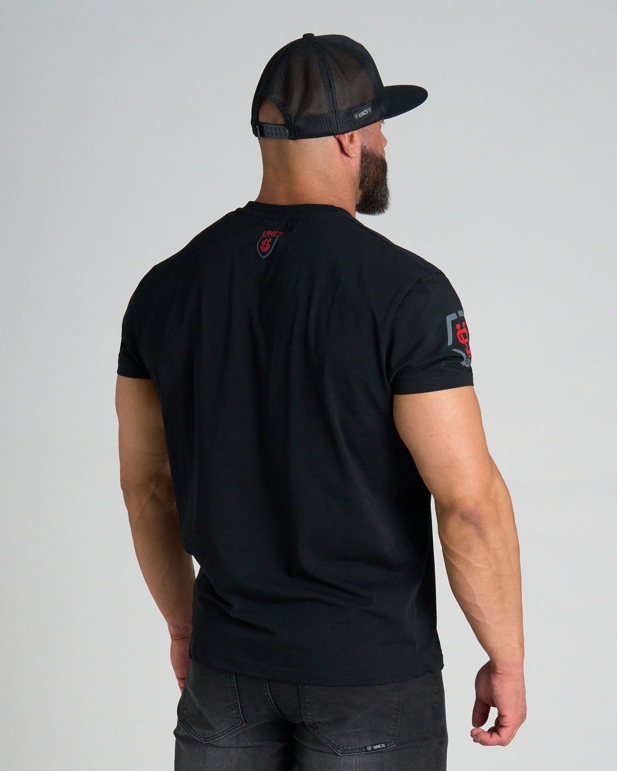 TAYLOR Men's T-Shirt BLACK/RED
