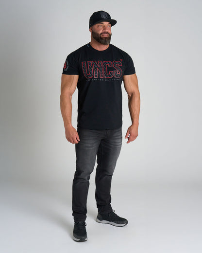 TAYLOR Men's T-Shirt BLACK/RED