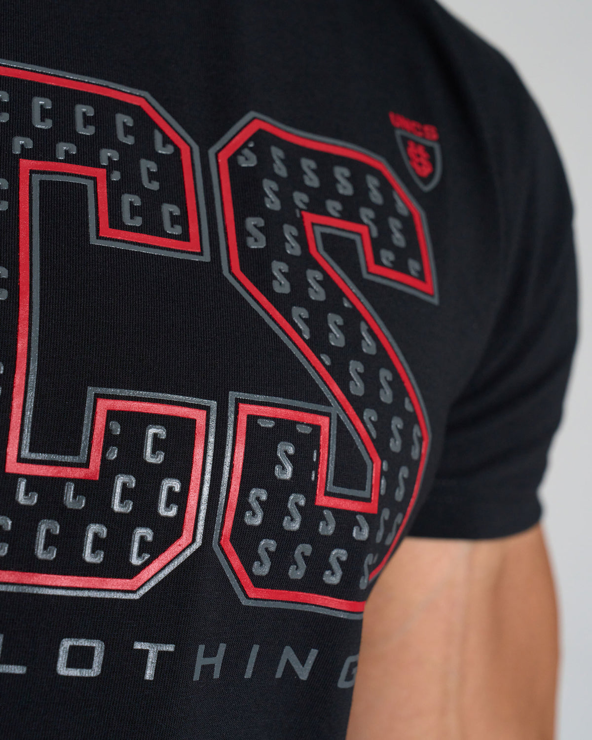 TAYLOR Men's T-Shirt BLACK/RED