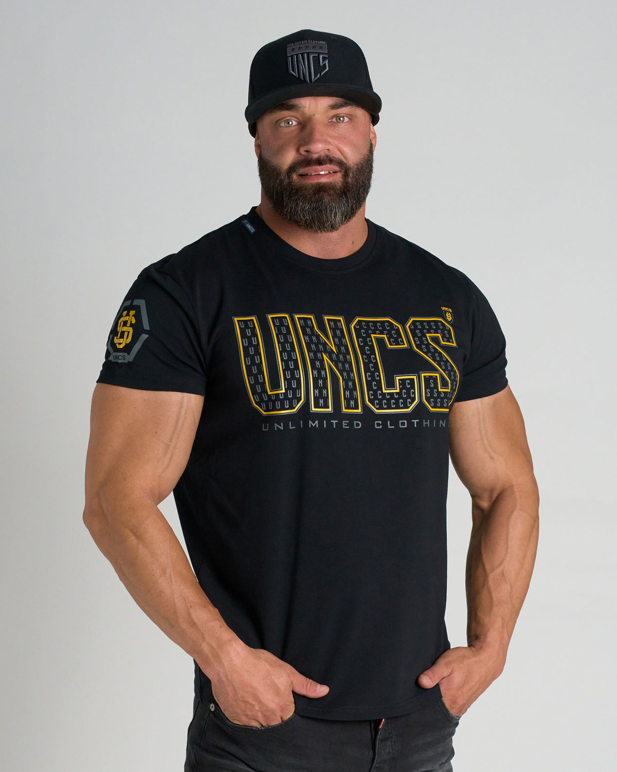 TAYLOR Men's T-Shirt BLACK/GOLD