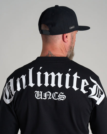 UNLIMITED (OVERSIZE) Men's T-Shirt BLACK/WHITE