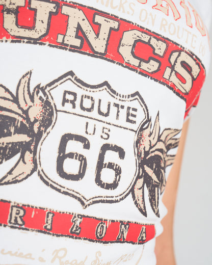 ROUTE 66 Women's T-Shirt WHITE