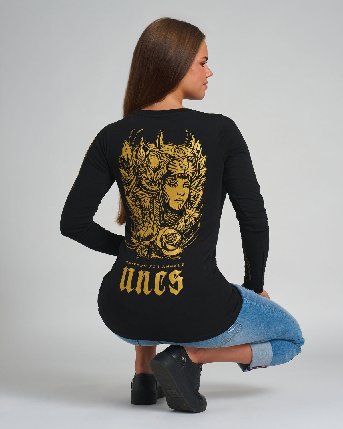 CARMEN LS Women's T-Shirt BLACK
