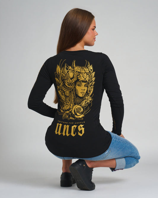 CARMEN LS Women's T-Shirt BLACK