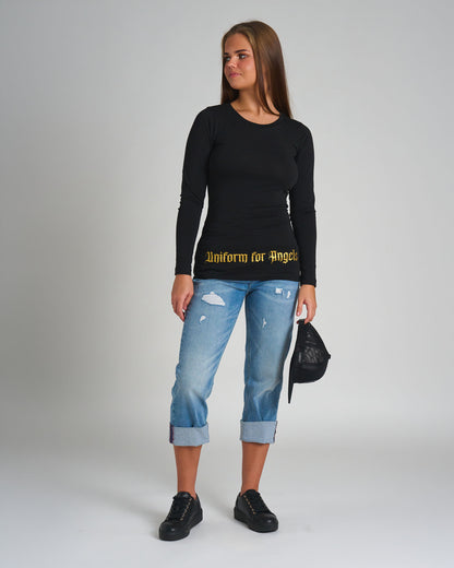 CARMEN LS Women's T-Shirt BLACK