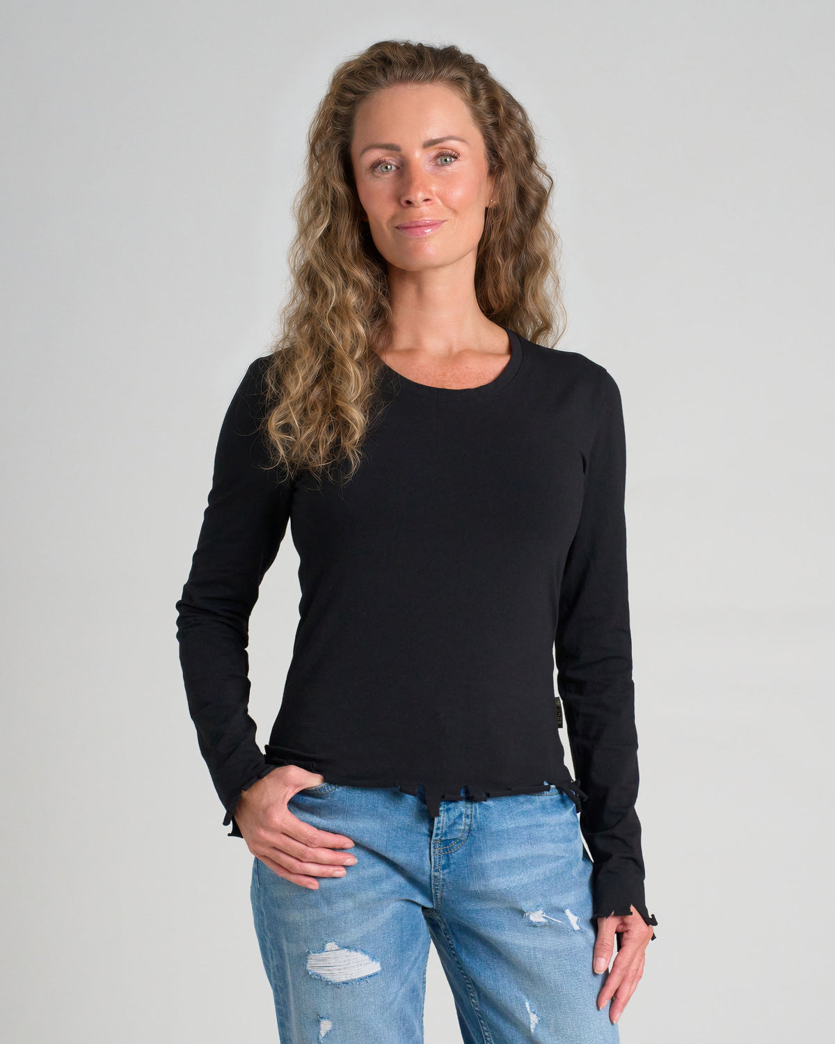 RICA LS Women's T-Shirt BLACK