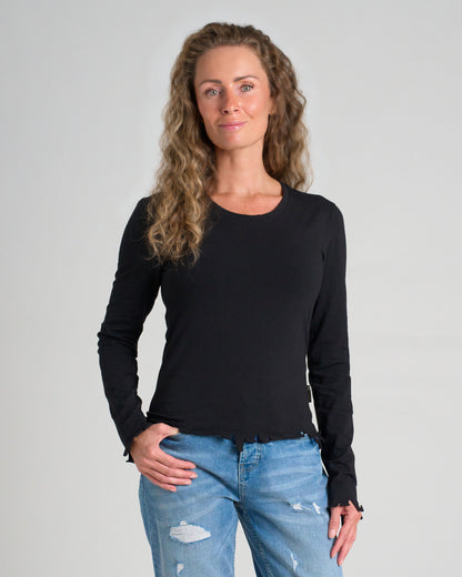 RICA LS Women's T-Shirt BLACK