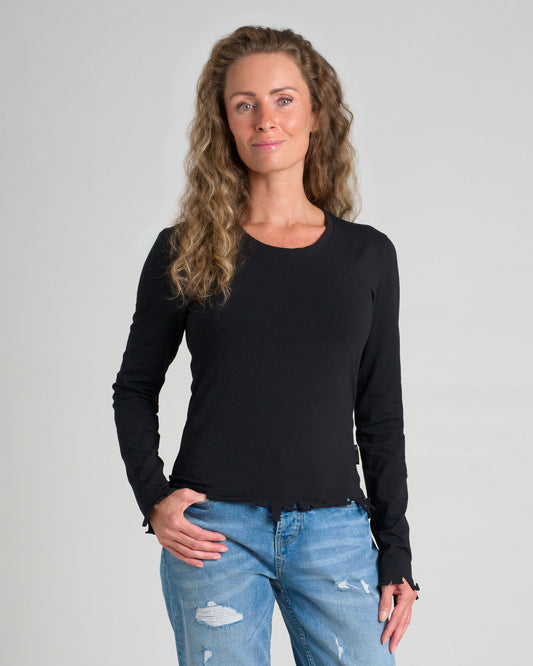 RICA LS Women's T-Shirt BLACK