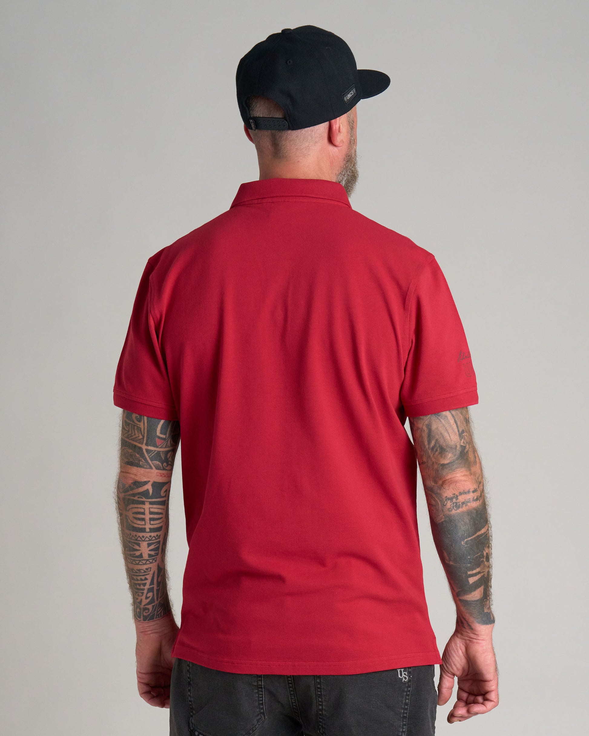CARLOS Men's Polo BURGUNDY