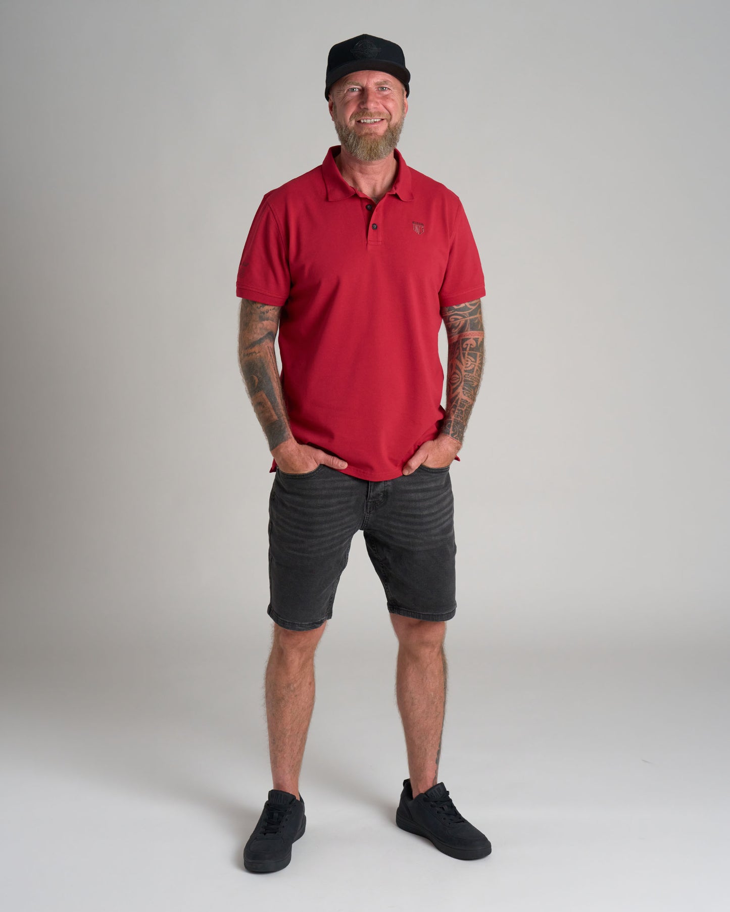 CARLOS Men's Polo BURGUNDY