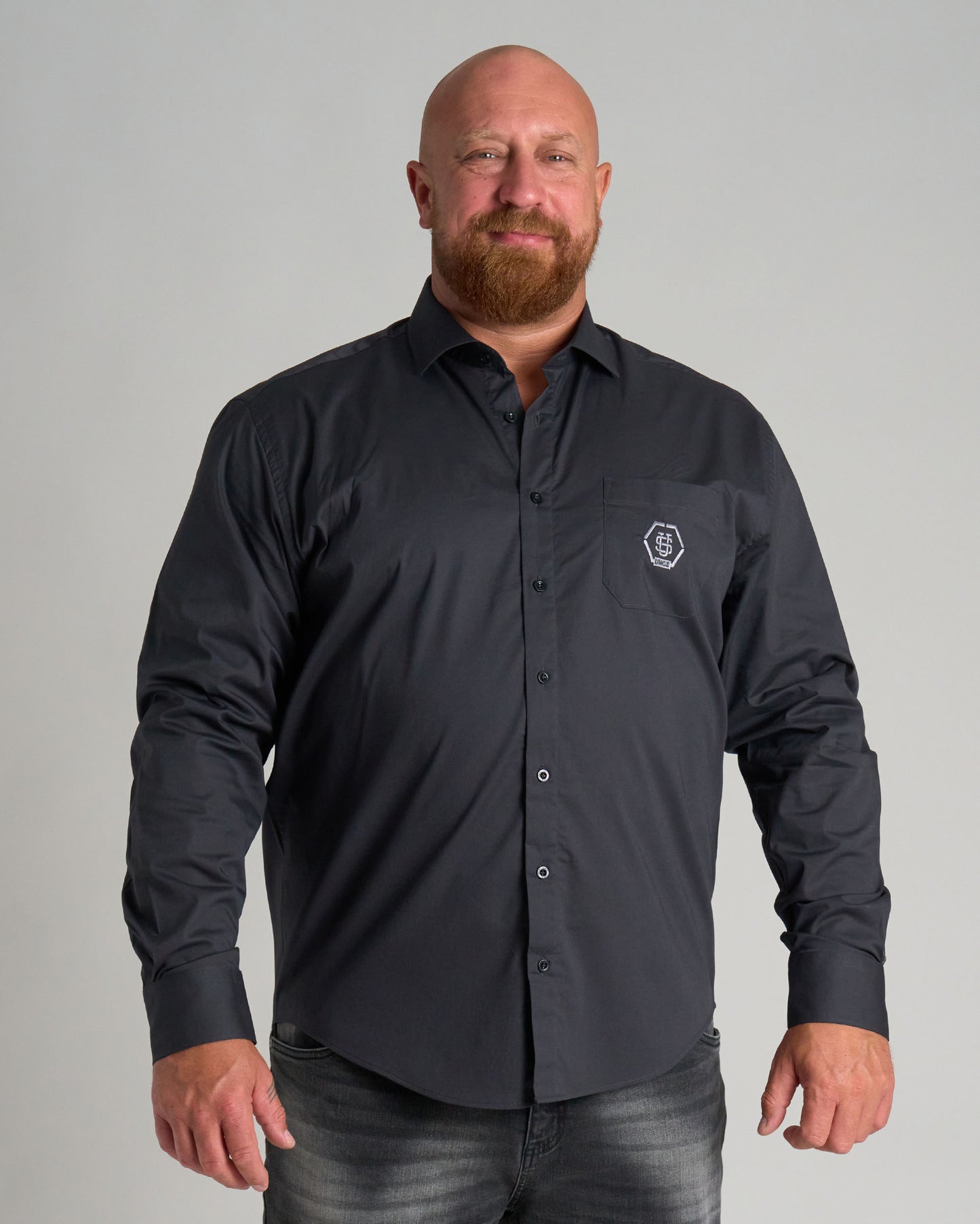 MONROE III Men's Shirt DARK GREY